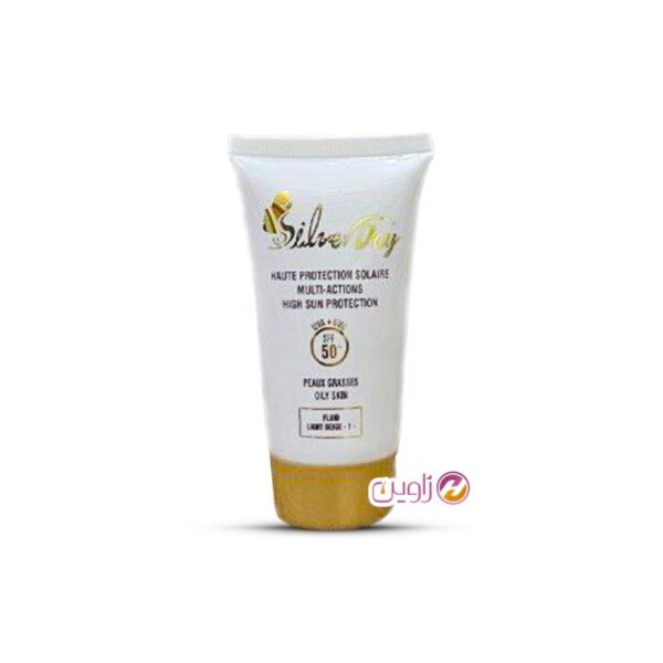 کرم ضدآفتاب رنگی ضدچروک سیلور SPF50